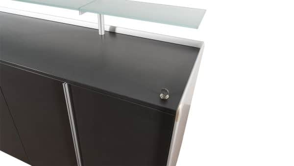 Bene Flügeltürschrank mit Glasplatte – Bild 5